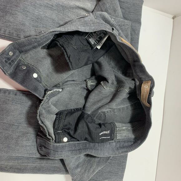 7 For all Mankind Josefina Button Fly Boyfriend Jeans Gray Wash Size 26 - Picture 11 of 15